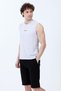 Men's Crew Neck Printed 100% Cotton Sleeveless T-Shirt Gray - 26Y 2752 - 6