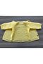 Seamless Hand Knitted Yellow Baby Cardigan - 6