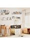 ® 24-inch Floating Bookshelves for Wall, White Nursery Book Shelves Set of 4+1 - 4