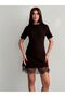 Women's premium black mini dress with rhinestone embellishments - 4