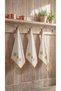 Set of 3 Kitchen and Hand/Face Towels 30X50 cm 100% Cotton