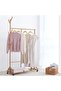 Wood Coat Hangers, Non-Slip Cloth Hangers with Notches & 360° Swivel Hook (16 Pack) - 2