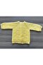 Seamless Hand Knitted Yellow Baby Cardigan - 3