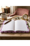 Striped Locked Ribbon Plush Notebook 80 Sheets 21X15 cm - 2