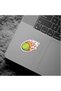 Flaming Tennis Ball Sticker - 3