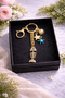 Sea-Themed Stone Fish Skeleton Keychain – Gold-Plated Stylish Accessory |   Bag & Key Ornament