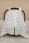 100% Cotton Muslin Stroller Cover |   Soft and Breathable Fabric - Bohemian Duck - 3