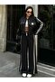 Premium Quality Imported Fabric Stripe Detailed Black Sporty Stylish Women's Double Suit