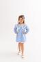 Daisy Embroidered Baby and Girls' Dress - Baby Collar Ruffled Linen Dress