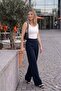 crepe palazzo pants - 3
