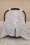 100% Cotton Muslin Stroller Cover |   Soft and Breathable Fabric - Flower Breeze - 3