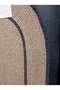 Jute Straw 2-Piece Luxury Bathroom Set Mat Set - Beige with Dark Gray Braided Edges - 3
