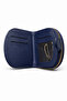 Women's Black Zippered Mini Wallet with Card Holder and Coin Compartment, Stylish Design - 4