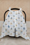 100% Cotton Muslin Stroller Cover |   Soft and Breathable Fabric - Little Sailor - 3