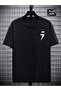 Men's Printed Oversize Large Size T-Shirt Loose Fit - 2