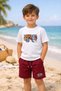 Busekids Boys' Multi-Colored Printed Summer Favorite Shorts Set