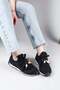 Palmas Stone Detailed Stretch Sneakers Black - 3