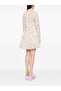 Cotton Blend Embroidered Short Dress - 3