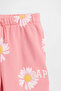 Girl's Relaxed Logo French Terry Light Pink Jogger Sweatpants - 3