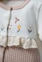 Baby Turp Waffle Textured Floral Embroidery Guipure Detailed Boxed 5-Piece Girl Newborn Hospital Discharge Set - 6