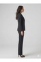 De Whi̇te's Glittery Fabric Wide Leg Trousers 22610 - 5