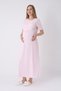 Lace Detailed Maternity Dressing Gown and Nightgown Set - Cotton Maternity and Breastfeeding Set - 7