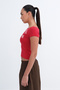 Kayık Neck Printed T-Shirt P1895 - 5