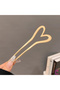 Heart Design Stylish Women's Gold U Bun Hairpin 13cm - Gift Hair Collection Stick Metal Stick Hairpin - 2