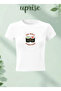 Sushi We Roll Together Printed Cotton Lycra Body Tee Crop T-Shirt