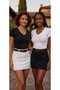 2-Pack V-Neck Black and White Slim Fit Women's Basic Cotton Lycra Short Sleeve T-Shirt Combed Cotton T-Shirt