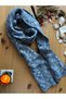 Woolly Soft Plain Scarf That Hugs You with Love, Marbled Hair Weave Unisex Scarf