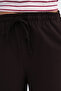 Elastic Waist Wide Leg Trousers Pn8418 - 3