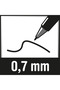 H-127-SL-BGD BL Mechanical Pencil 0.7mm for Studen, Office - Blue - 3