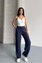 Muslin Linen Wide Leg Palazzo Trousers - 2