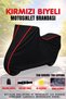 Red Strap Honda Activa 100 Black Motorcycle Cover (Waterproof)