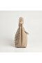 Women's Beige Color Staple Detailed Shoulder and Cross Strap Daily Use Bag - 4