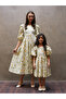 Green Azalea Square Collar Mother-Daughter Combination - 2
