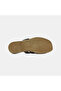 Women's Brown Cross-Strapped Buckle Suede Slippers - 4