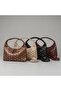 Women's Brown Staple Detailed Shoulder and Cross Strap Daily Use Bag - 2