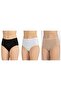 Women's 3-Piece High Waist Soft Flexible Modal Fabric Bato Panties