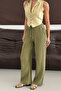 Muslin Linen Wide Leg Palazzo Trousers - 3