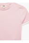 Slim Fit Ribbed Short Sleeve Crew Neck Crop Sports T-Shirt - 5