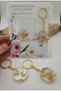 Epoxy 5 Pieces Transparent Colorful Gold Foil Mother's Day Themed Gift Card Keychain - 2