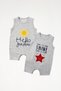 2-Piece Shine Baby Boy Romper Set Oeko-Tex ®   100% Cotton |   Summer Sleeveless and Short-Legged |   With Economical Price