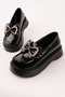 Smr-4029 Thick Sole Ribbon Stone Loafer