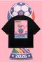 Fifa Wc26 Pink Stork Oversize Boxy Fit Unisex 100% Cotton Tshirt – Printed T-Shirt |   Streetwear
