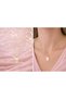 Polar Star Detailled Rectangular Plate Charm Necklace – Gold Color Minimal Elegant Women's Necklace - 4
