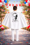 Children's White Atatürk Signed Cape Show and Event Cape Unisex