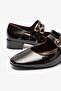 Debbie Brown Patent Leather Women's Heeled Loafer - 5