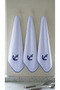 Set of 3 Kitchen and Hand/Face Towels 30X50 cm 100% Velvet Cotton